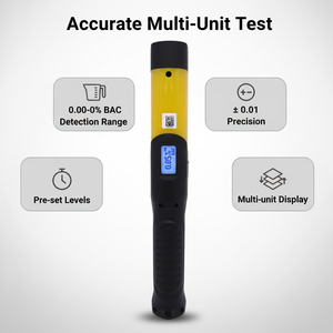 Professionele 1,4-inch LCD-scherm brandstofcel-sensor ademtestmeter met 20.000 testregistraties voor zakelijk gebruik - Product Image 3