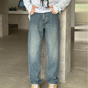 Nueva moda último diseño moda Y2K vaquero negro Buggy Calsas Cowo Hombre Homme Jeans Joggers pantalones hombres Denim Baggy Jeans - Product Image 2