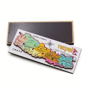 Customized Nepal Souvenirs 3D Mdf <b>Fridge</b> Rectangle Shape Tourist Souvenir Refrigerator Magnet - Product Image 5