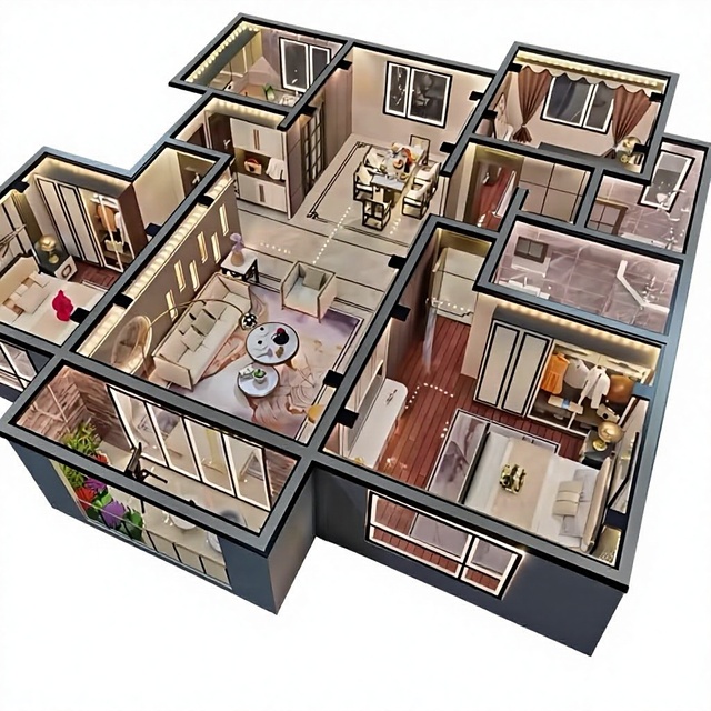 Sand Table Model Custom-Made Tooling China Home Decoration Sales Office Apartment Interior Exterior Graduation Design Exhibition