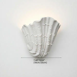 <span class=keywords><strong>Applique</strong></span> <span class=keywords><strong>murale</strong></span> en plâtre LED moderne blanche Wabi-sabi en forme de coquillage pour chambre à coucher, vente en gros, <span class=keywords><strong>applique</strong></span> <span class=keywords><strong>murale</strong></span> minimaliste française en plâtre - Product Image 2