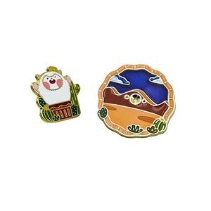 Pin de solapa esmaltado metálico con diseño de personaje de dibujos animados, anime, teatro, drama, ópera, flores y cristales, fabricación - Product Image 5