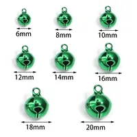 6-20mm Eisen-Weihnachtsglocke Bunter Klingelanhänger DIY Bastelmaterial Ornament-Herstellungszubehör Weihnachtsdekoration Festland China