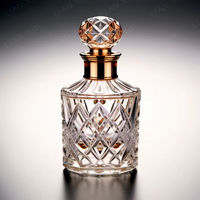 Nouvelle bouteille de parfum en verre cristal poli de style européen, design personnalisé, 30 ml, 50 ml, 100 ml, luxe, exclusivité Dubaï