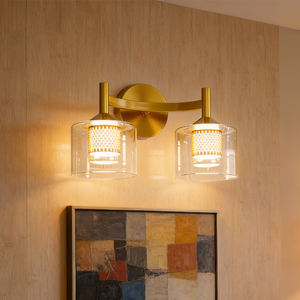 Lampe murale en verre créative américaine, décoration d'intérieur, éclairage pour salon, chambre à coucher, villa, hôtel, couloir, allée, salle de bain, meuble-lavabo - Product Image 2