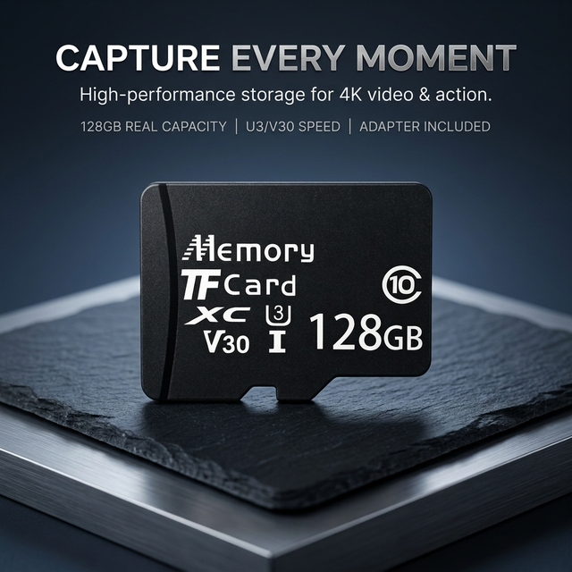 Plastic Memory SD Card 16GB/32GB/64GB/128GB U3 V30 Class10 TF for 4K Drone Camera Video Recording