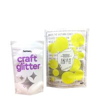 Sachet en plastique laminé transparent refermable pour noix, amandes, fruits secs