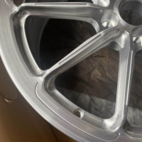 Jante forgée sur mesure gris 18-21 pouces, multi-rayons concaves profonds, brossée et polie, en alliage d'aluminium avec rainures profondes