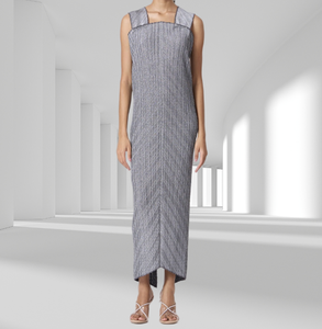 Ensemble de robes longues de luxe deux pièces pour femme, directement de l'usine, avec haut doré uni, tenue de soirée élégante plissée avec ceinture - Product Image 3