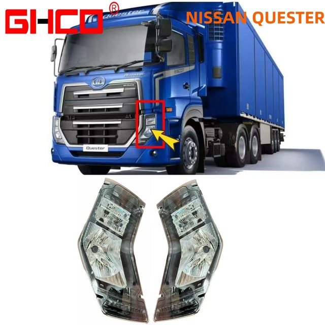 New LH & RH Headlamps for UD & QUESTER Plastic Material Auto Parts-UD14-02-004-LH/RH
