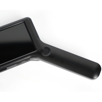 High-Definition Screen LED Magnifier Handheld Electronic ABS Magnifying Glass for Elderly Reading Cultural Play Appraisal Black