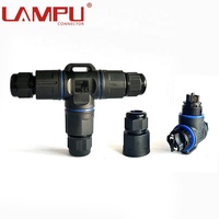 Haute qualité T-Type paysage éclairage vis fixation connexion rapide 3 broches IP68 connecteur étanche