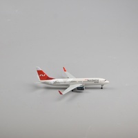 Modèle d'avion en résine moulée sous pression de 20 cm 737 Nordwind Airlines avec simulation de roues, cadeau