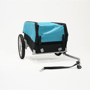 Remorque de vélo multifonctionnelle, <span class=keywords><strong>chariot</strong></span> à bagages portable pour vélo, grand espace de rangement, installation facile pour le cyclisme et le shopping - Product Image 1