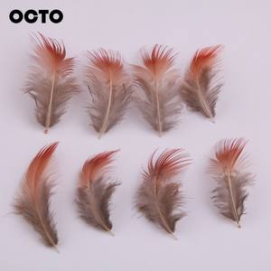 Plumes de <span class=keywords><strong>faisan</strong></span> rouge naturelles de 4 à 8 cm, 100 pièces, pour loisirs créatifs et bijoux fantaisie - Product Image 3