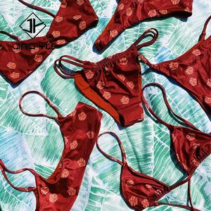 Traje de Baño de Alta Calidad al por Mayor, Tela Ecológica, Bikini con Estampado Personalizado, Traje Sexy - Product Image 2