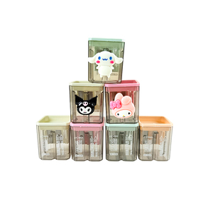 Piccolo cartone animato manuale di funzionamento del fumetto temperamatite in plastica regalo per bambini per gli studenti temperamatite <span class=keywords><strong>automatico</strong></span> - Product Image 1