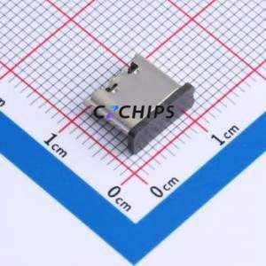 TYPE-C 6PLTH6.8-DJ USB Connector SMD Connector ( Connector Type: Type-C )( Protocol Standard: USB 3.1 )( Gender: Female ) - Product Image 1