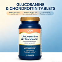 Complément alimentaire Glucosamine et Chondroïtine avec MSM et Acide Hyaluronique, 90 comprimés