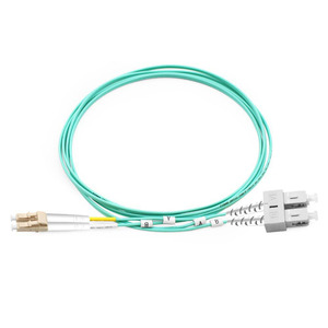 Cable de Fibra Óptica Dúplex Multimodo LC/UPC-SC/UPC, Cable de Conexión de Fibra Óptica de 10 Gigabits <span class=keywords><strong>OM3</strong></span>/<span class=keywords><strong>300</strong></span> de Doble Núcleo - Product Image 4