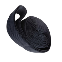 Bande élastique côtelée en nylon et élasthanne, pliable au milieu, sur mesure, pour chaussures, sacs, vêtements et textiles de maison