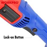 Meuleuse d'angle électrique professionnelle WORKPRO 125 mm, outil électrique filaire, outil de meulage