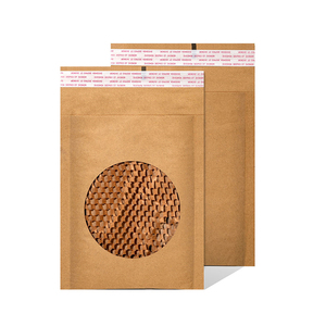 Shipping Honeycomb Cushion Courier Mailer Padded Mailing Bags Custom Logo Eco Friendly Corrugated Kraft Paper Bubble Envelopes