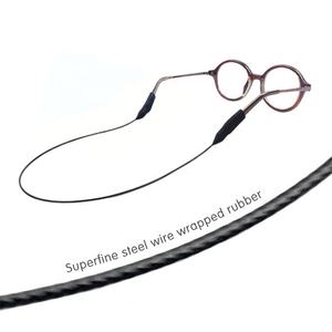 Oem מתכווננת יוניסקס נגד החלקה רזה רזה שחור כבל נירוסטה 40 ס "מ משקפיים - Product Image 4