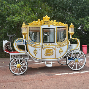 Nuevo carruaje de caballos real de lujo para exteriores, carruaje eléctrico romántico de <span class=keywords><strong>Cenicienta</strong></span> real, carruaje real eléctrico chino - Product Image 2