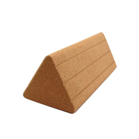 Alfombrilla de Yoga y Pilates de Corcho Triangular Antideslizante, Ecológica, de Alta Densidad, Natural, Duradera, Estable, Cómoda, Larga, con Logotipo Personalizado OEM de 30 cm