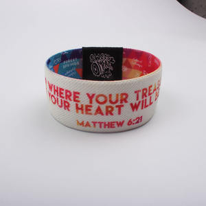 Brazaletes elásticos para eventos, promoción con estampado personalizado, regalo - Product Image 6