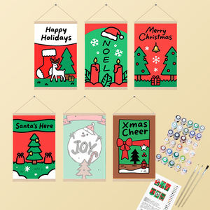 ORFON-Toile de Décoration Peinture par Numéros Mini Dropshipping 10x15cm Kit de Peinture par Numéros Magnétique à 6 Panneaux - Product Image 2