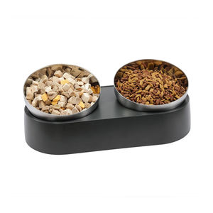 Vente en gros de distributeur de nourriture pour oiseaux 2 en 1 en acier inoxydable 304, distributeur de nourriture et bol à eau pour animaux de compagnie, solide, imperméable, durable pour les animaux de compagnie - Product Image 1