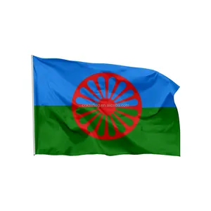 custom outdoor flying Romani people romany flag