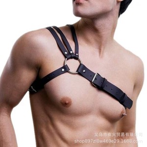 Lencería sexy de cuero para hombre, estilo europeo y americano, para espectáculos de bondage, disfraz para actuaciones de pole dance en discotecas. - Product Image 4