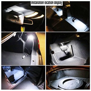 2 pz. Luci LED 12V 3W per interni auto, luci di benvenuto per sedili compatibili con Audi A2, A3, S3, A4, B5, B6, B7, B8, RS4, A5, S5, A6, S6, C5, C6, A7, A8, Q5, Q7, TT, TTS - Product Image 6