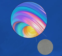 Module d'affichage LED rond intérieur de forme sphérique créative personnalisé à bas prix, écran LED circulaire P2.5, panneaux d'affichage LED ronds