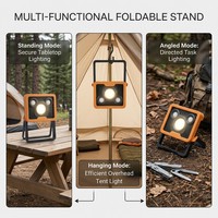 Luz LED de Alta Potencia Súper Brillante para Camping, Linterna Portátil Recargable Solar de 6V/4W para Pesca Nocturna y Supervivencia