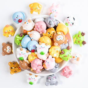 Dibujos animados lindo Animal tridimensional doce signos del zodiaco chino encantos de resina para DIY crema pegamento teléfono caso Accesorios - Product Image 4