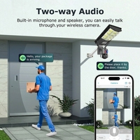 Caméra de sécurité solaire extérieure 4MP à double objectif 4G, lampe de surveillance sans fil CCTV, options 1000W 2000W pour l'éclairage public