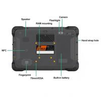 Nueva Tablet Robusta de 10.1 Pulgadas con Lector de Huellas Dactilares para Vehículos, Android 9.0, IP67, MIL-STD-810G, 1000nits, GPS, 4G, CANBus, Octa-core, para Flotas y Agricultura