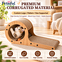 Grande griffoire pour chat en carton ondulé haute densité, écologique, durable et résistante aux rayures, également utilisable comme lit de repos pour chat, vente en gros