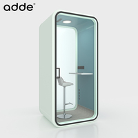 Cabine de studio modulaire insonorisée de luxe moderne en alliage d'aluminium pour l'enregistrement vocal et les appels téléphoniques en extérieur