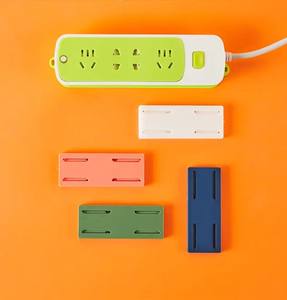 حامل الشريط حامل ذاتي اللصق جدار جبل المكونات في المقبس حامل قوس لا ثقب المكونات في الجدار مقبس ملصقا المثبت - Product Image 4