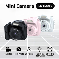 Kamera Mini Gantungan Kunci 4K Video Retro Digital Kecil Portabel Vintage Kompak Mikro untuk Perjalanan Belajar Perekaman