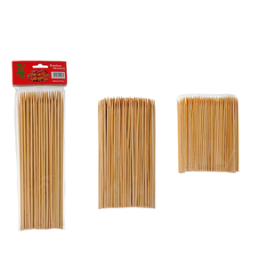 Brochettes jetables en <span class=keywords><strong>bambou</strong></span> long de marque personnalisée OEM pour barbecue facile, fête, camping, fruits, nourriture, emballage en sac - Product Image 4