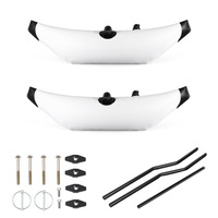 Système de stabilisation universel pour kayak gonflable en PVC - Flotteurs durables pour canoë, pontons pour la stabilité en surf, plongée et pêche