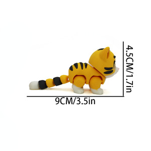Figurines de tigre imprimées en 3D en PLA 2026 – Jouets créatifs articulés, ornements artisanaux tendance pour cadeaux et décorations intérieures - Product Image 4