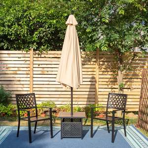 Outdoor Garden Furniture Manufacturers' Big Size Patio <strong>Umbrellas</strong> Customized Logo Stainless <strong>Steel</strong> Outdoor Parasol <strong>Umbrella</strong> <strong>Base</strong> - Product Image 3