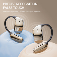 Écouteurs sportifs JM16 OWS à crochet d'oreille, écran tactile couleur LCD, écouteurs avec suppression du bruit et 7 modes d'égalisation, puce Bluetrum